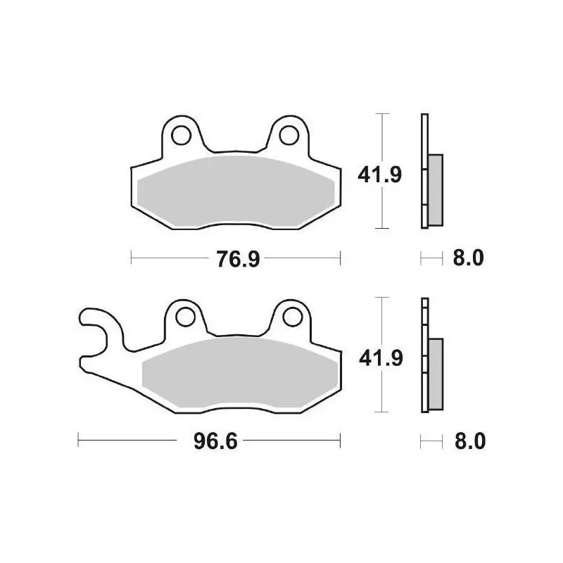 Offerta Lampo PASTIGLIE FRENO SBS 611SI