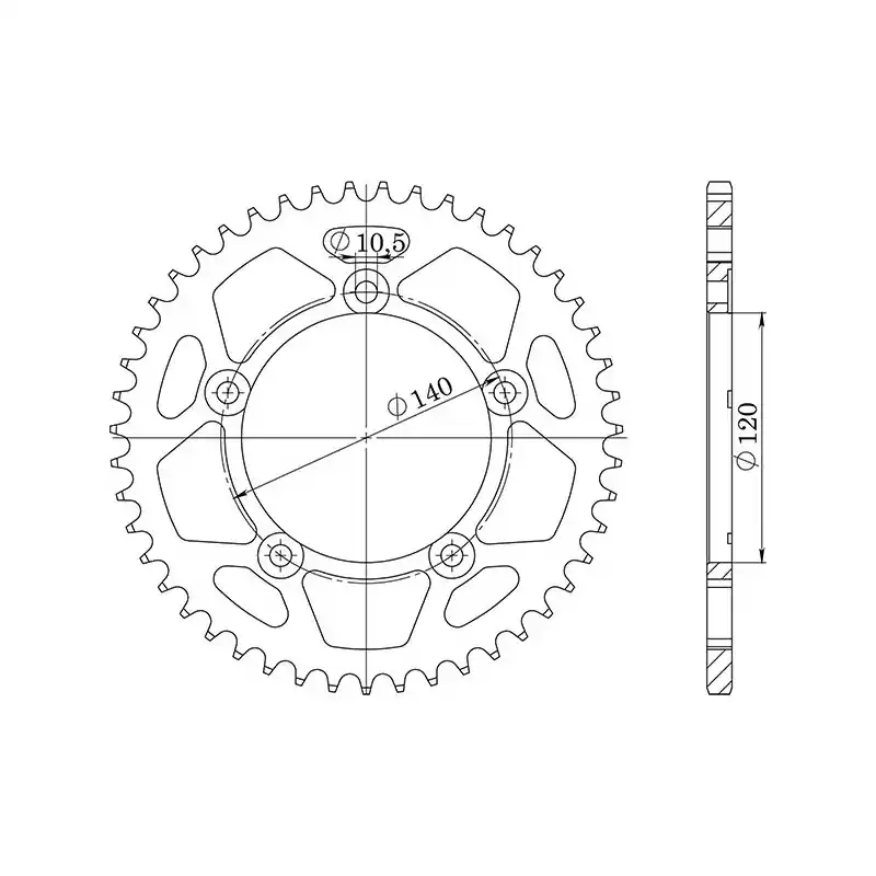 Promozione CORONA IN ACCIAIO P525 - Z45 (DIS.14604)
