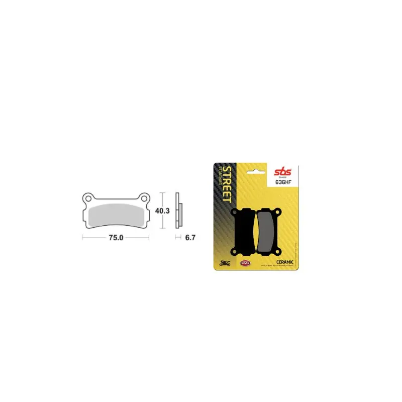 PASTIGLIE FRENO SBS 636HF Esclusivo
