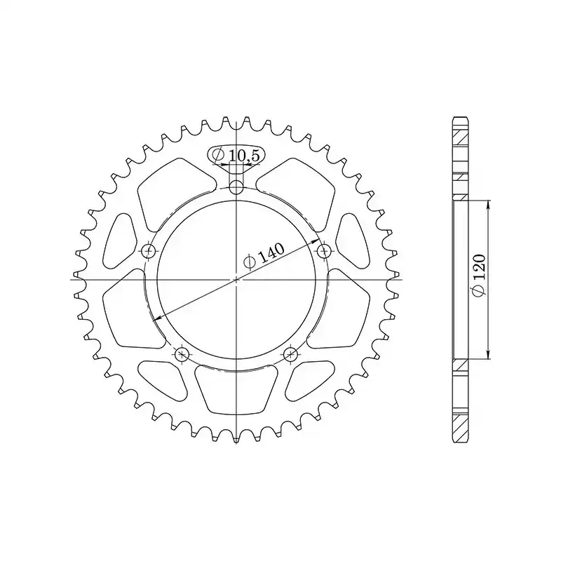 Vendita Finale CORONA IN ALLUMINIO P520 - Z41 (DIS.15605)