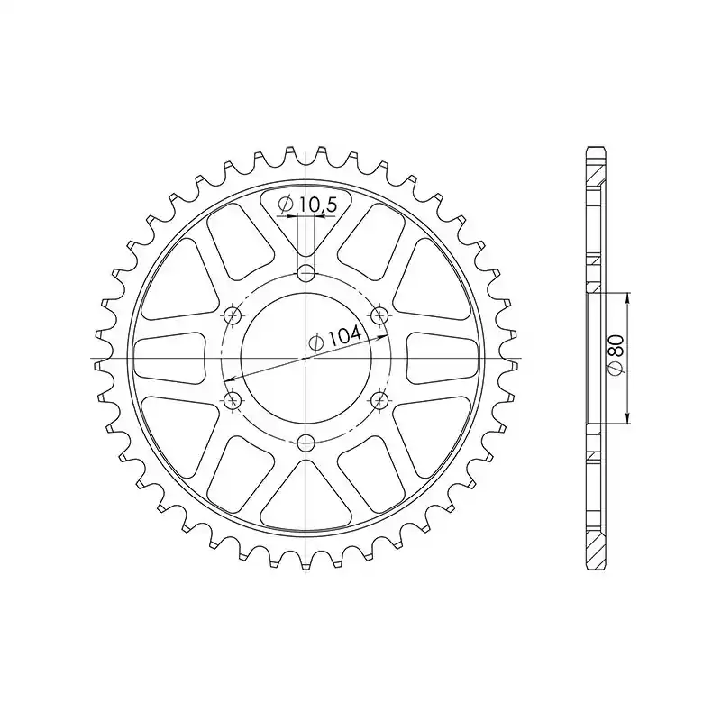 CORONA IN ACCIAIO P630 - Z35 (DIS.16601) Prezzo Ridotto