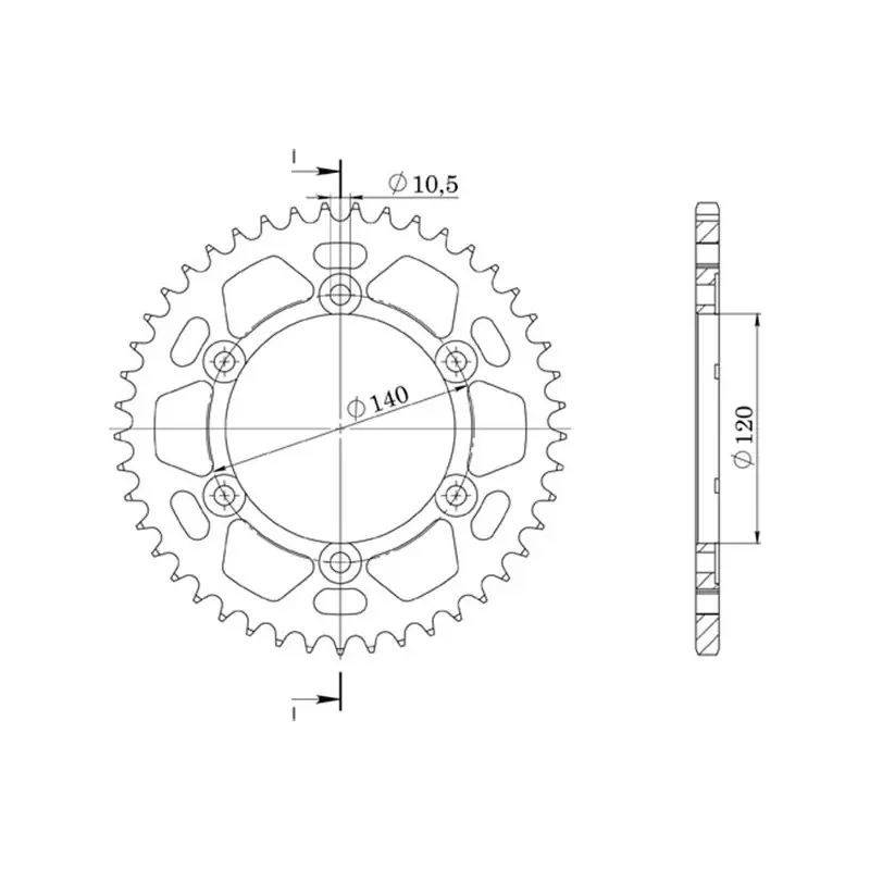 CORONA IN ALLUMINIO P530 - Z40 (DIS.17603) Ordina Subito