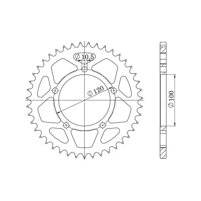 Offerta Del Giorno CORONA IN ACCIAIO P525 - Z42 (DIS.35800)