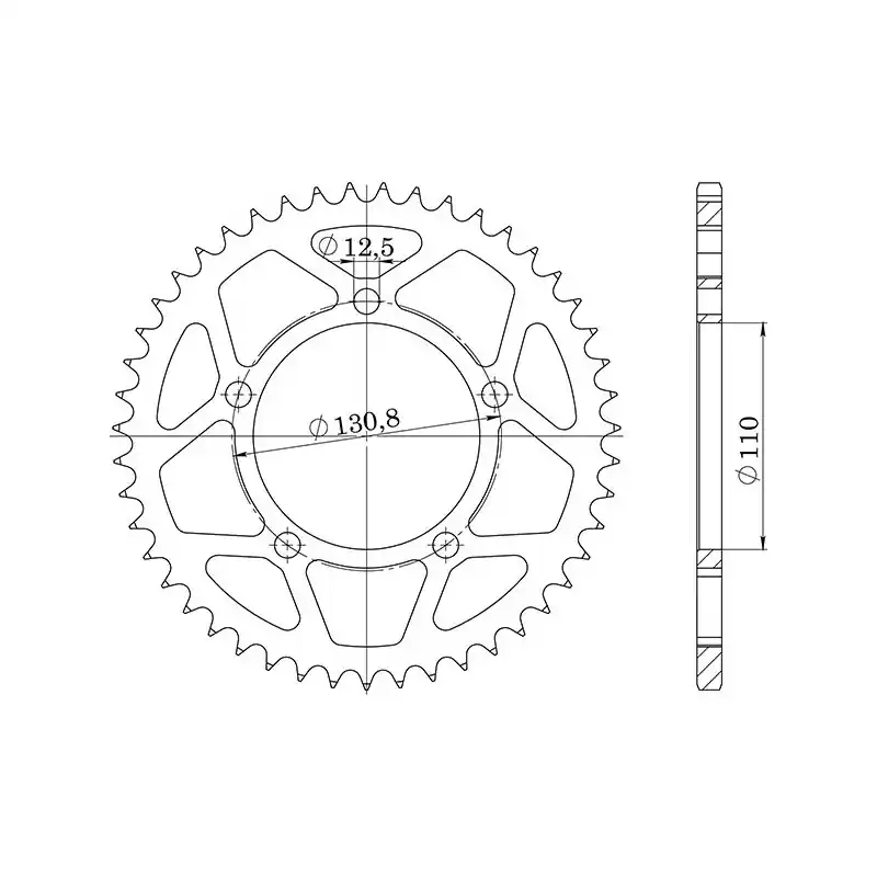 Spedizione Gratuita CORONA IN ALLUMINIO P520 - Z44 (DIS.36701)