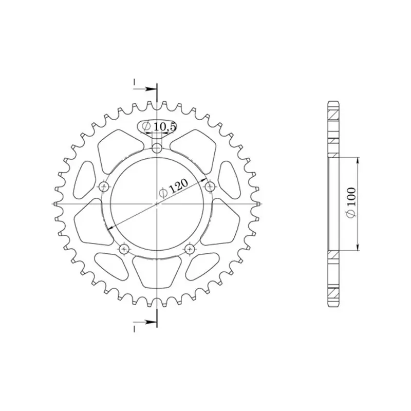 CORONA IN ALLUMINIO P520 - Z40 (DIS.36801) Spedizione Gratuita