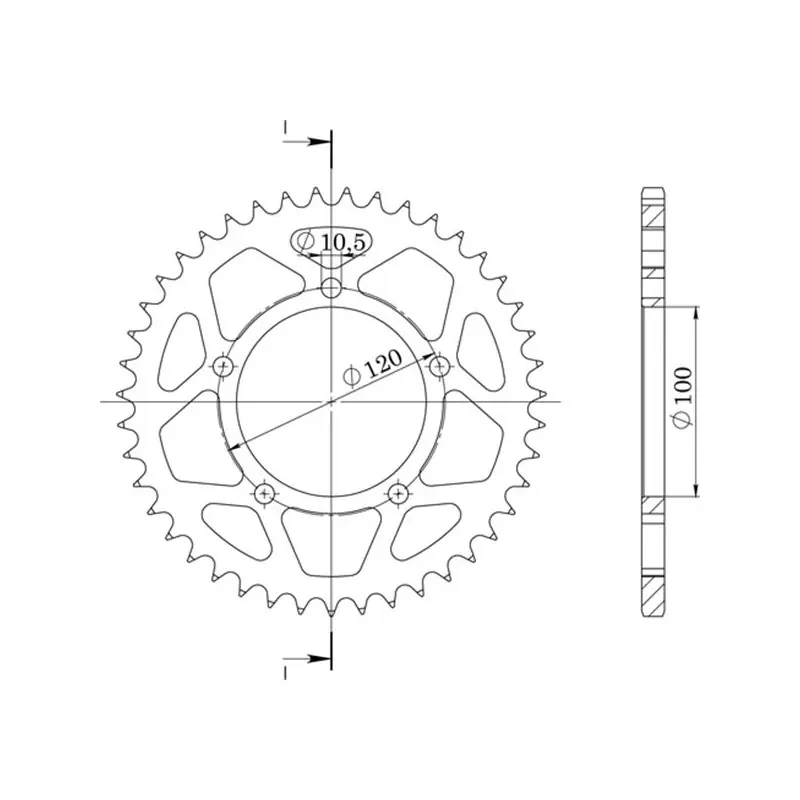 CORONA IN ALLUMINIO P525 - Z44 (DIS.36800) Scelto Dai Clienti