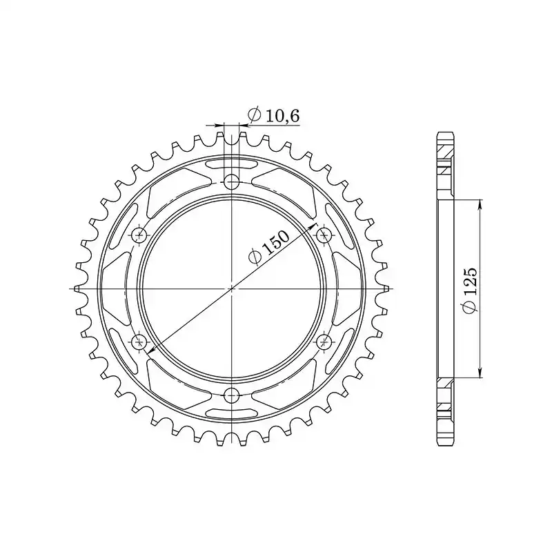 Offerta Del Giorno CORONA IN ACCIAIO P525 - Z42 (DIS.44501)