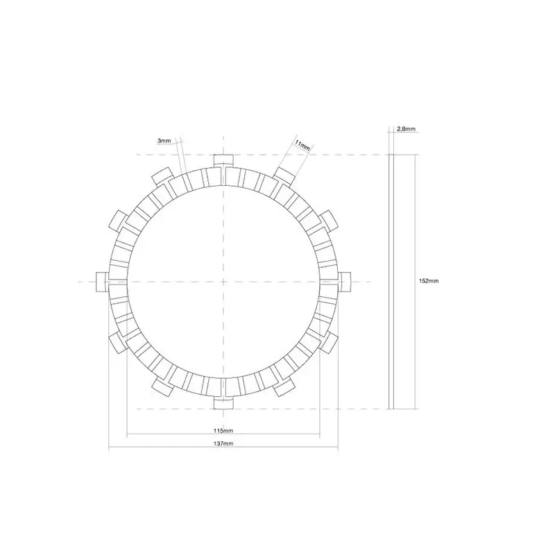 DISCO FRIZIONE GUARNITO FCC Subito Disponibile