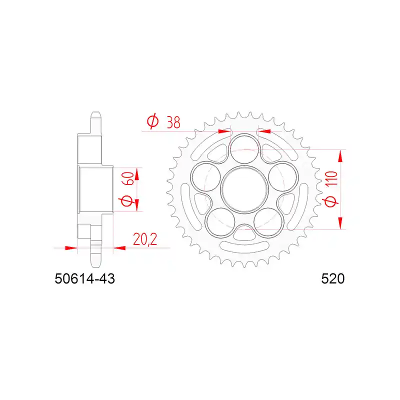 Direttamente Dal Produttore Corona afam in acciaio p520 - z43 (dis.50614)