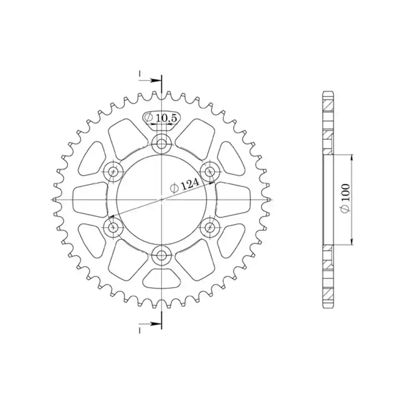 CORONA IN ALLUMINIO P520 - Z48 (DIS.51602) Occasione Imperdibile