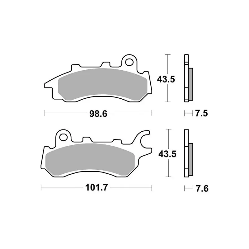 Super Prezzo PASTIGLIE FRENO SBS 958HF