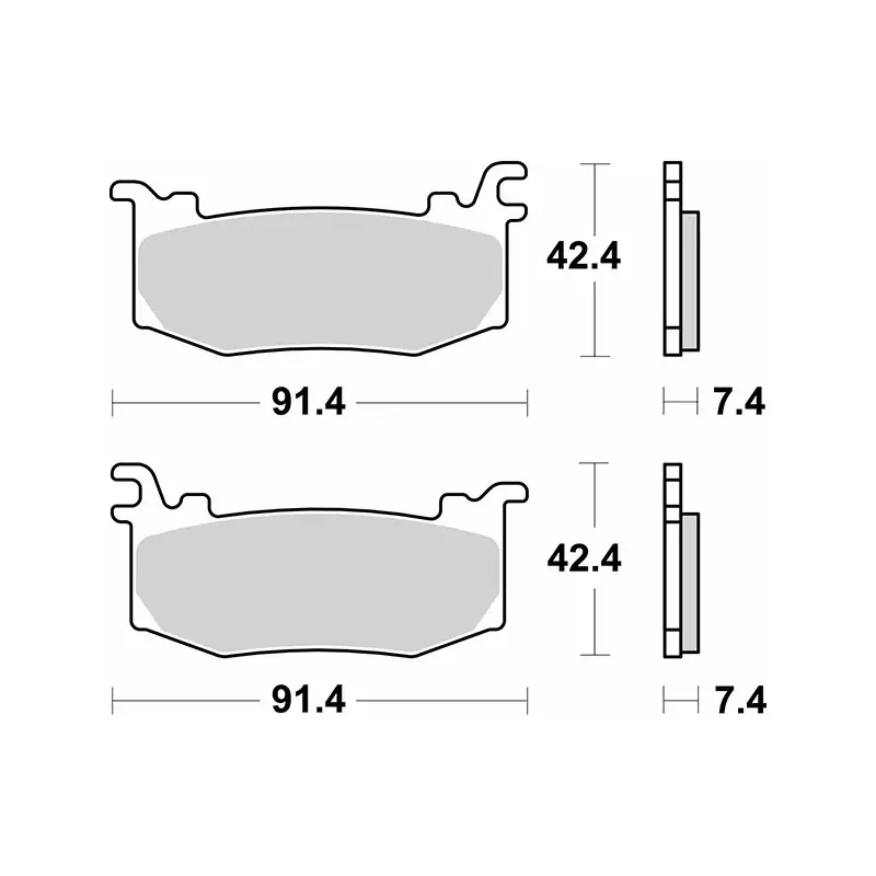 Prezzo Scontato Set pastiglie freno sbs 1012ds-1