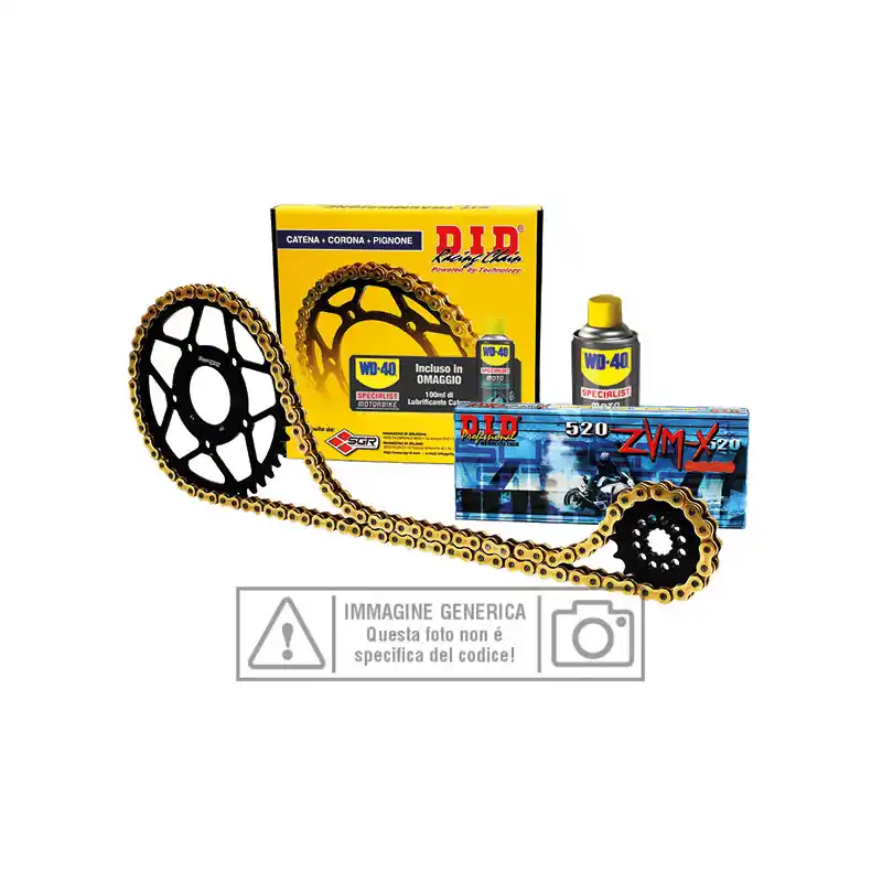 KIT TRASMISSIONE S-AC 15-40-108 DID530ZVMX (G&G) R (Ex:10507009) Per: DUCATI 1200 Multistrada S Soddisfatti O Rimborsati