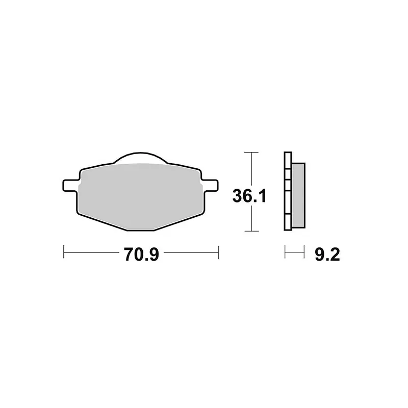 PASTIGLIE FRENO SBS 107HM Popolare