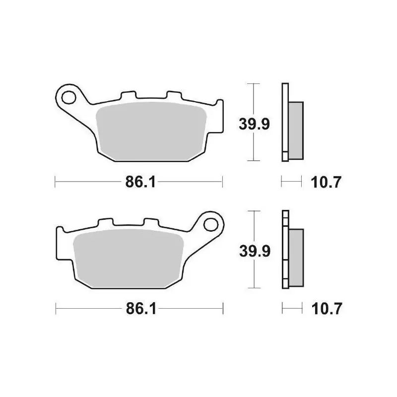 PASTIGLIE FRENO SBS 161CT Popolare