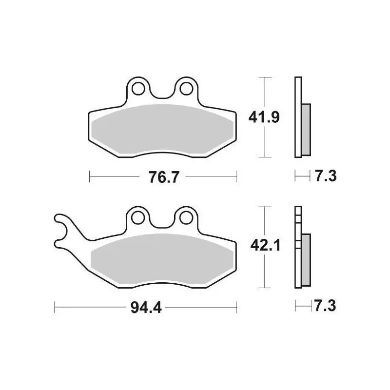 PASTIGLIE FRENO SBS 168CT Affare