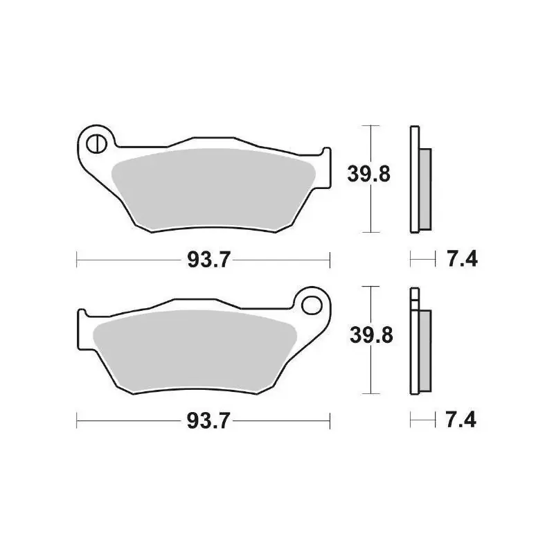 PASTIGLIE FRENO SBS 194HF Professionale