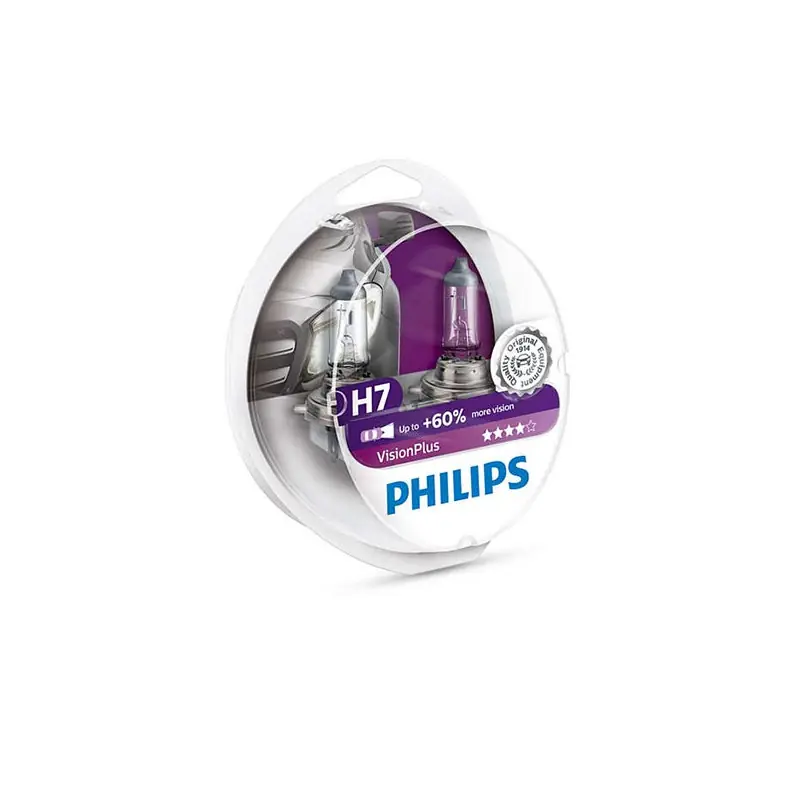 Ultima Occasione SET 2 LAMPADE PHILIPS H7 VISION PLUS - 12V 55W - (Rif.Philips: 12972VPS2)