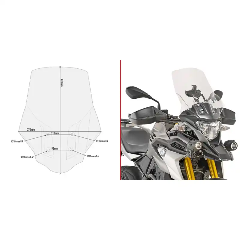 Offerta SCHERMO TRASP.BMW G310GS'17'18