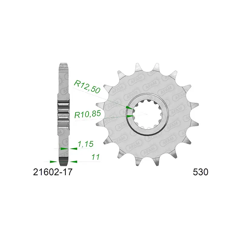 Offerta Limitata Pignone afam in acciaio p530 - z17 (dis.21602)