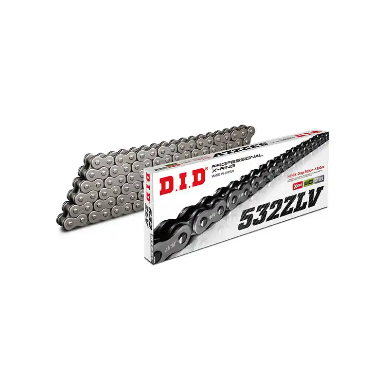 CATENA DID 532ZLV (Black & Black) - Lunghezza: 112 maglie con giunto a rivetto (ZJ) Prezzo Basso
