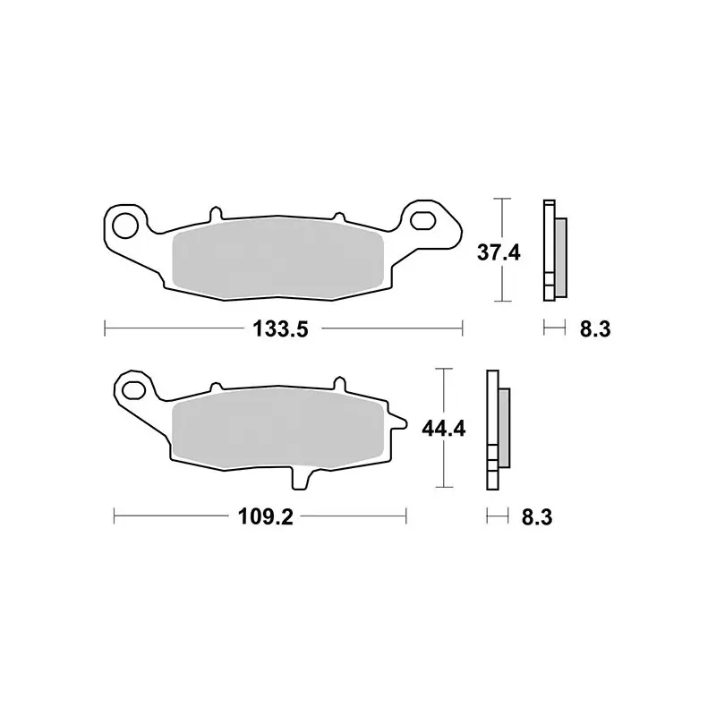 Novità PASTIGLIE FRENO ANTERIORE SBS 705SP