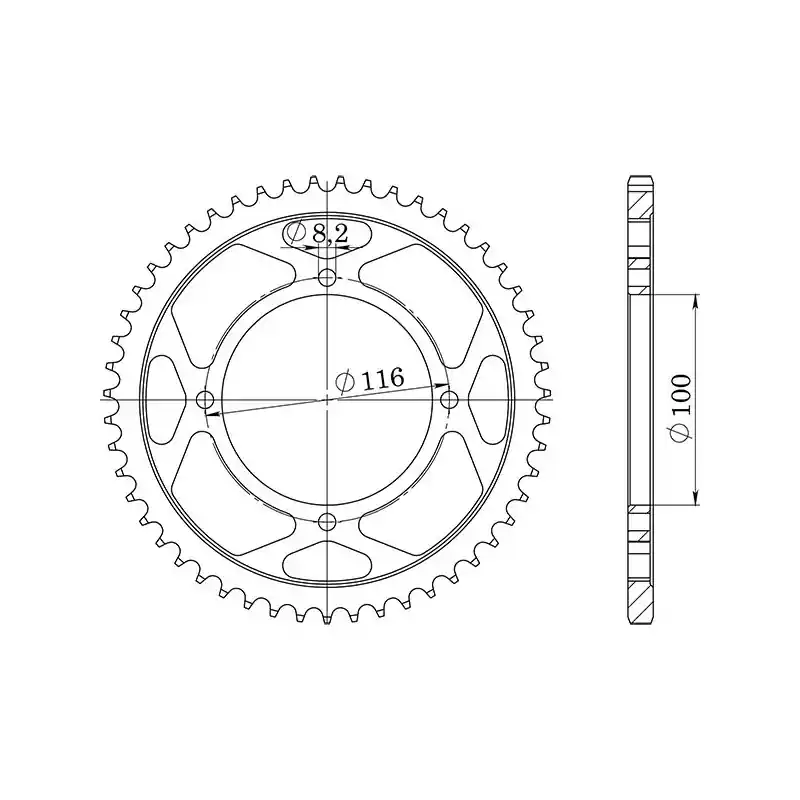 CORONA IN ALLUMINIO P428 - Z50 (DIS.17105) Nuovo Arrivo