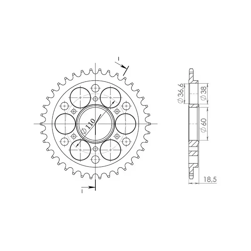 Offerta Limitata CORONA IN ACCIAIO P525 - Z40 (DIS.50801)