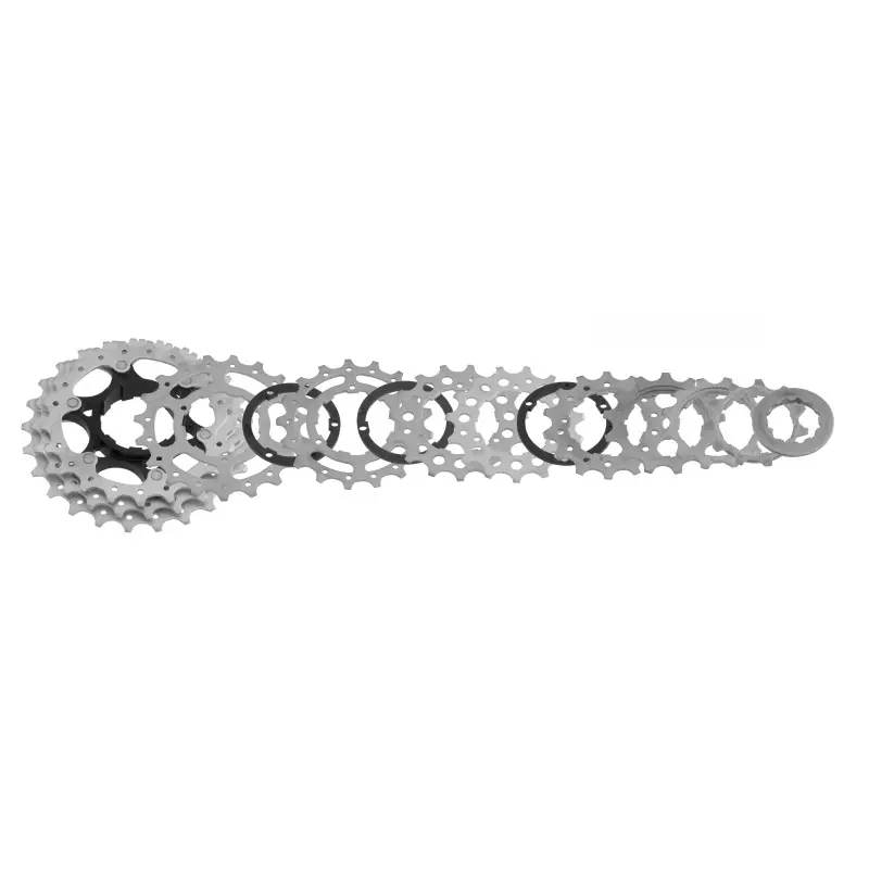 Prezzo Di Fabbrica PACCO PIGNONI A CASSETTA RS 10V - 12-32 DENTI, ARGENTO, SH11
