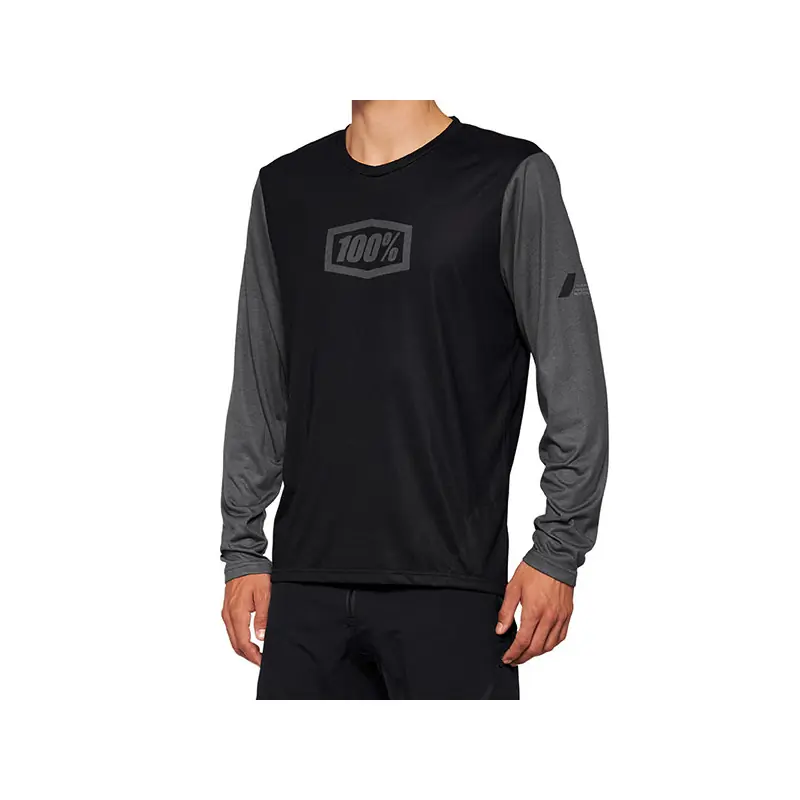 Vendita Finale AIRMATIC Long Sleeve Jersey Black - S