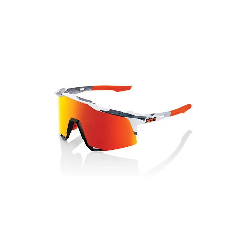 Super Prezzo OCCHIALI DA SOLE 100% SPEEDCRAFT - SOFT TACT GREY CAMO - LENTI HIPER A SPECCHIO ROSSE MULTILAYER