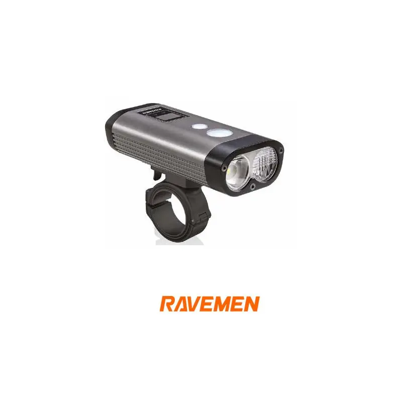 Consegna Rapida RAVEMEN LUCE 1600 LUMEN ANTERIORE ARGENTO