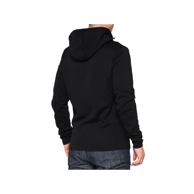 Spedito Oggi FELPA CON ZIP E CAPPUCCIO 100% VICEROY BLACK (TAGLIA XL)