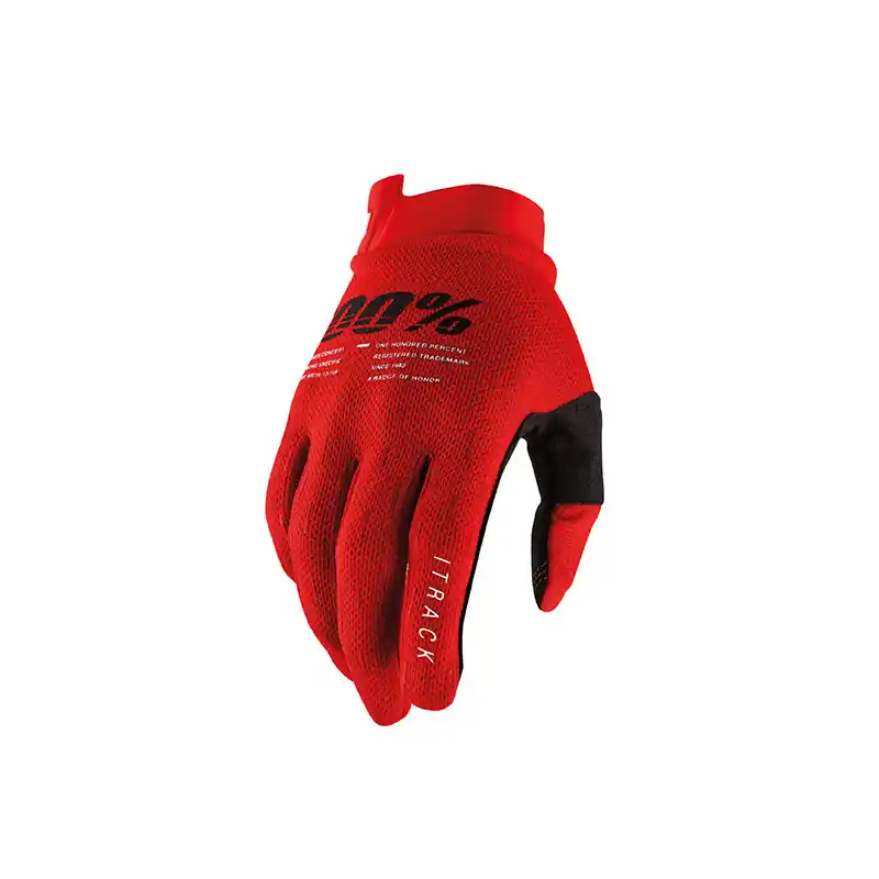 GUANTI 100% ITRACK RED (M) Più Venduto