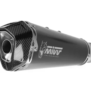 TERMINALE MIVV DELTA RACE INOX NERO CARB TRIUMPH STREET TRIPLE 765 R/RS/S 2017-2022- Ultima Occasione