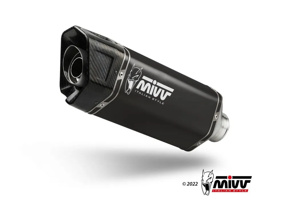Spedizione Gratuita TERMINALE SR-1 ACCIAIO INOX NERO MIVV HONDA CB HORNET 750 2023-2024-