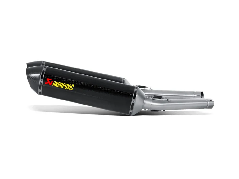 Non Perdere TERMINALE SCARICO AKRAPOVIC CARBONIO SUZUKI GSX-R 1300 HAYABUSA 08-13 OMOLOGATO-