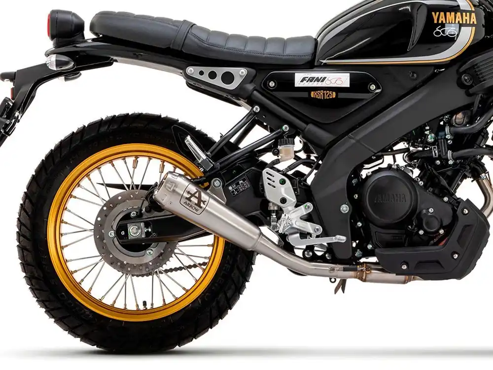 Nuova Collezione SILENZIATORE PRO RACE ARROW NICHROM ACCIAIO INOX YAMAHA XSR 125 2022-