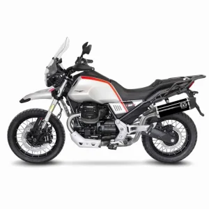 SILENZIATORE INDY RACE ARROW ALU SCURO CARBONIO OMOLOGATO MOTO GUZZI V 85 TT 2021- Ultima Occasione