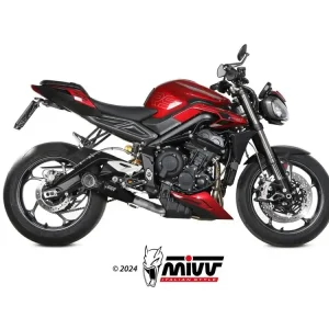 IMPIANTO COMPLETO X-M5 INOX NERO MIVV TRIUMPH STREET TRIPLE 765 R / RS 2023-2024- Bestseller
