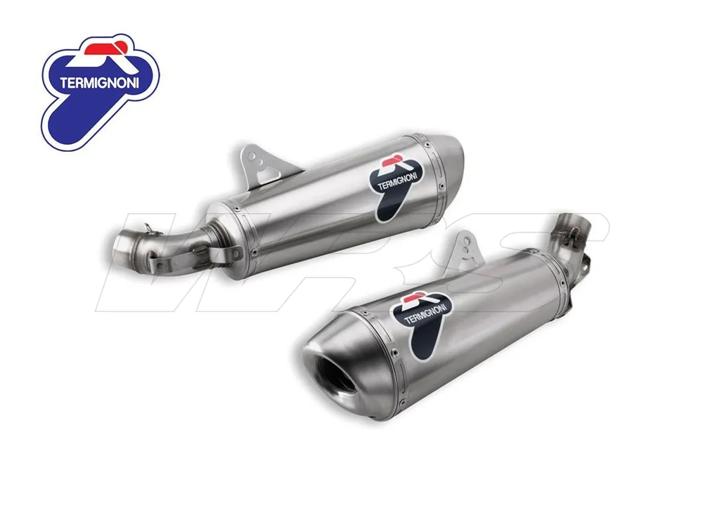 Nuovo Arrivo 96028809B COPPIA TERMINALI OMOLOGATI TERMIGNONI TITANIO DUCATI MONSTER 1100-