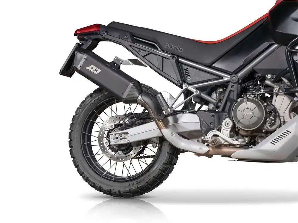 KIT TERMINALE SCARICO QD EXHAUST TOURANCE DARK APRILIA TUAREG 660 2022-2024- Quantità Limitata