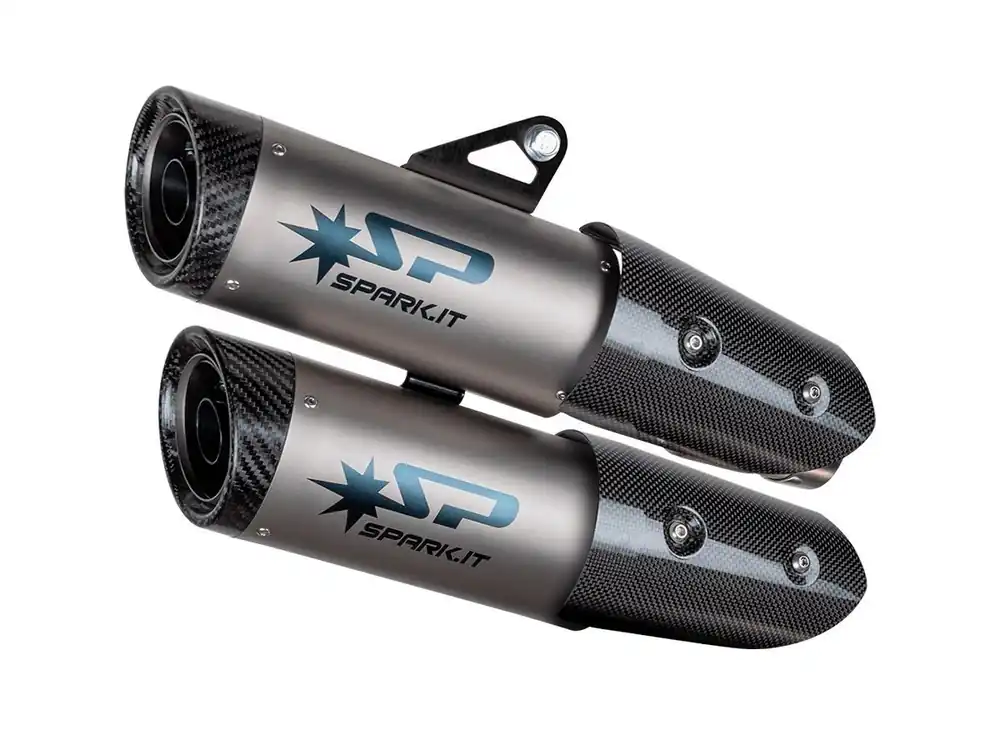 Ordina Subito SILENZIATORE DOPPIO DYNO TITANIO SPARK TRIUMPH STREET TRIPLE 1200 RS / RR 2021-2024-