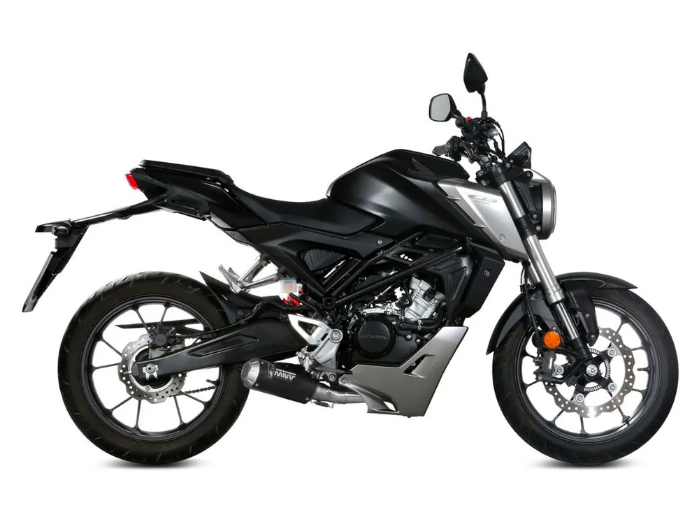 Quantità Limitata SCARICO COMPLETO MIVV MK3 ACCIAIO INOX NERO HONDA CB 125 R 2018-2020-