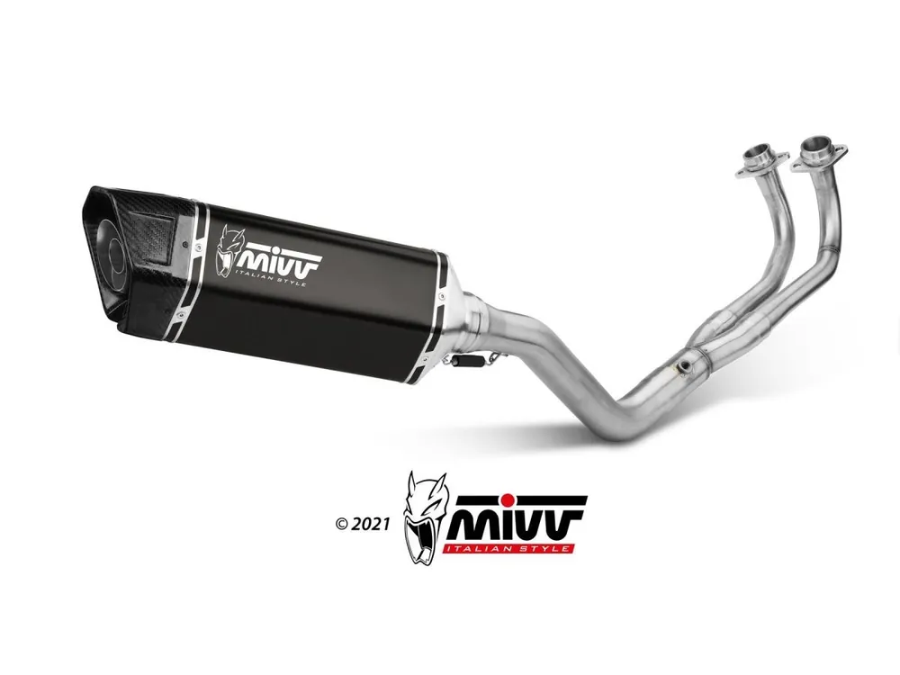 SCARICO COMPLETO MIVV SR-1 ACCIAIO INOX NERO YAMAHA T-MAX 560 2020-2021- Occasione Imperdibile