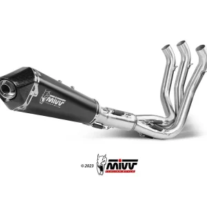 IMPIANTO COMPLETO MIVV DELTA RACE INOX NERO TRIUMPH TRIDENT 660 2021-2024- Prezzo Scontato