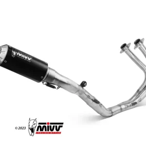 SCARICO COMPLETO MIVV POWER STEEL MK3 INOX NERO YAMAHA MT-03 2016-2024- Nuova Collezione