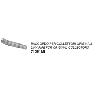 RACCORDO RACING ARROW PER COLLETTORE ORIGINALE SUZUKI GSX-R 600 2008-2010- Nuova Collezione