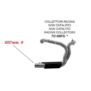COLLETORI RACING DECATALIZZATI ARROW ACCIAIO INOX HARLEY DAVIDSON PAN AMERICA 1250 2020-2023- A Buon Prezzo