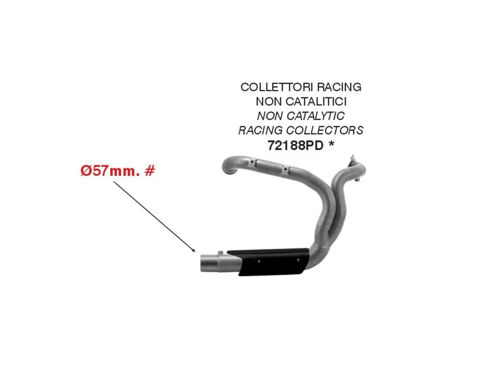 COLLETORI RACING DECATALIZZATI ARROW ACCIAIO INOX HARLEY DAVIDSON PAN AMERICA 1250 2020-2023- A Buon Prezzo